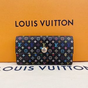 🌈✨MULTICOLOR✨🌈 Louis Vuitton Sarah Wallet Auth!